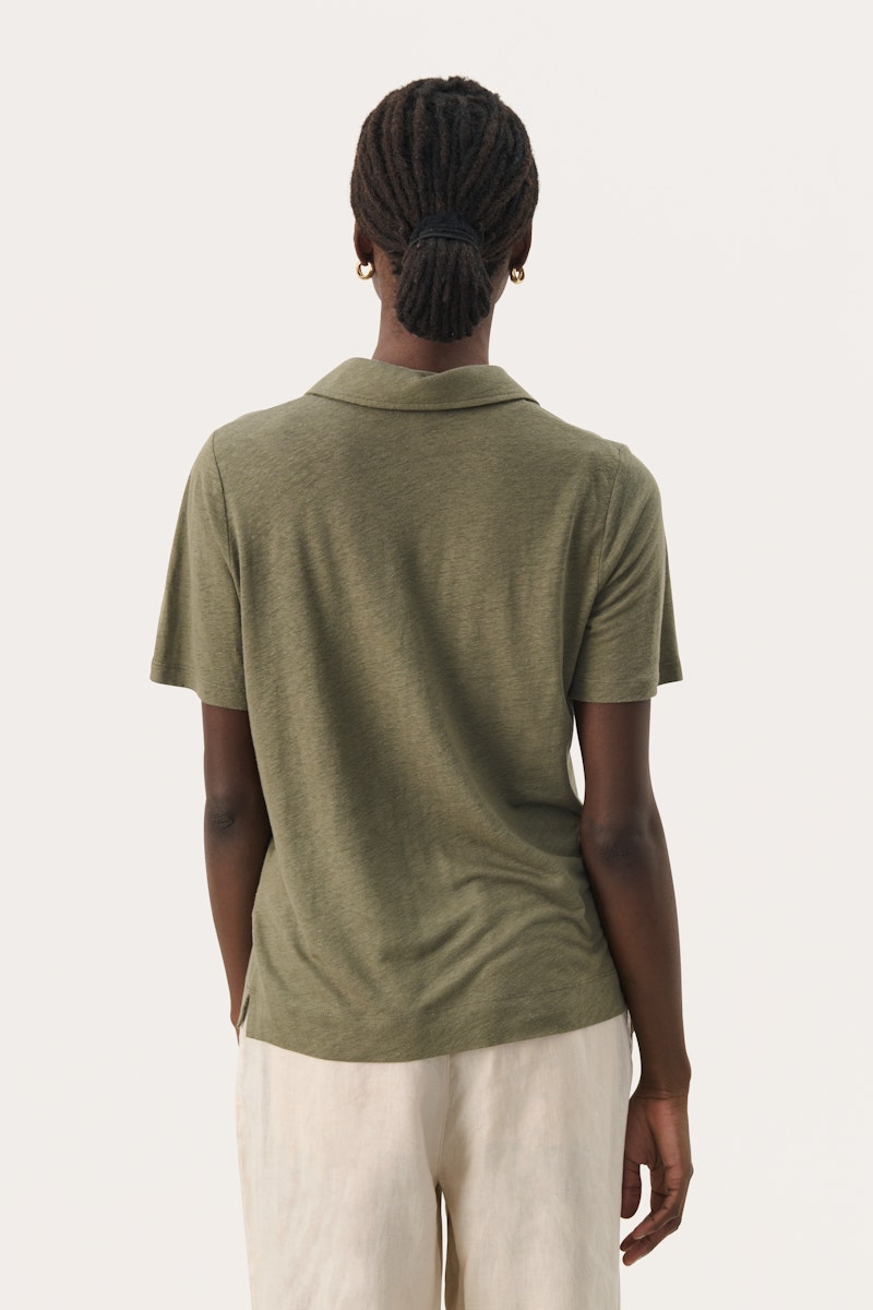 Part Two - Linen T with collar - Naba