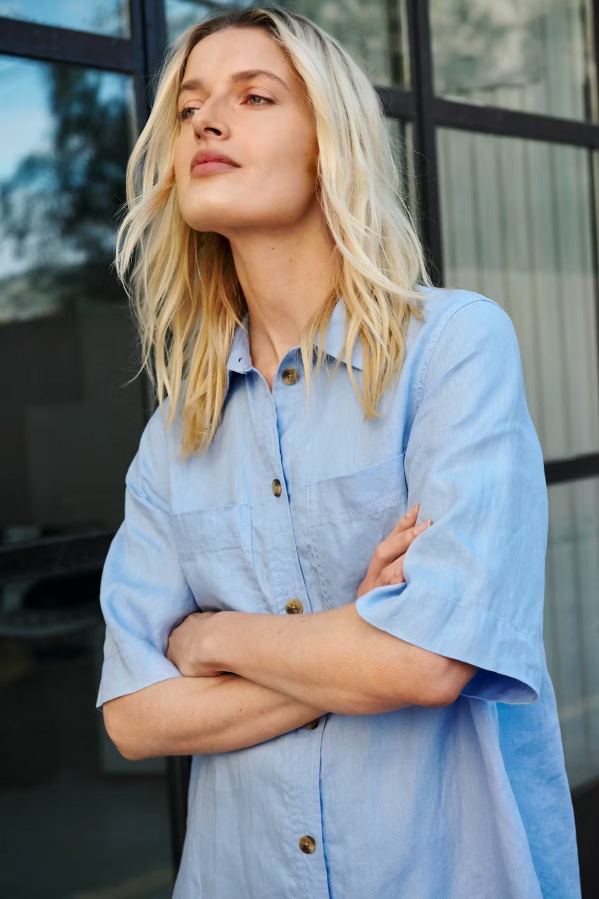 Part Two - Linen Shirt Dress - Sardiae