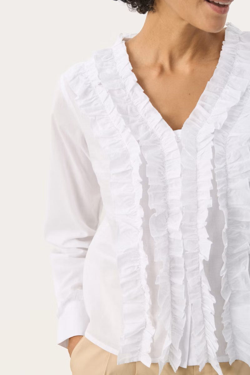 Part Two - Cotton Frill Shirt - Noella