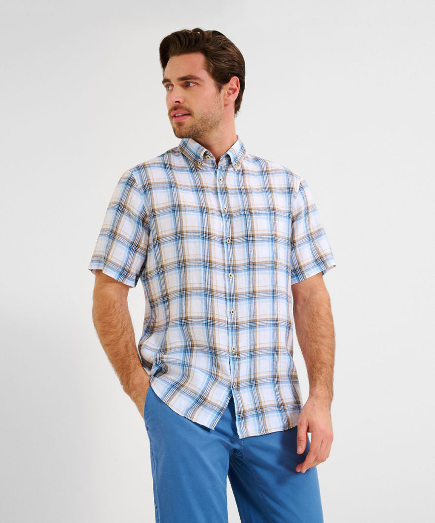 Brax - Short Sleeve Linen Shirt - Dan