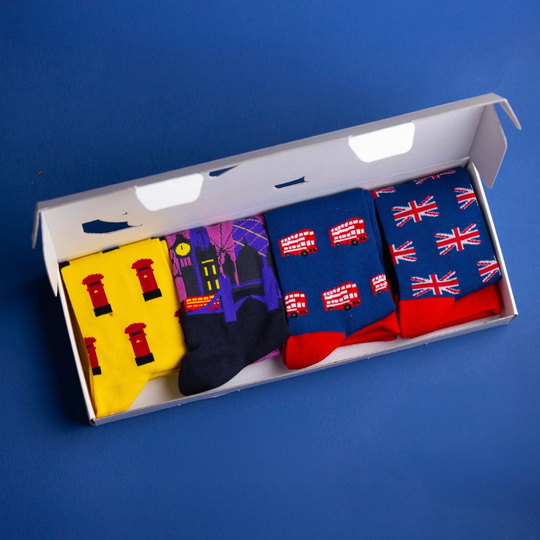 London Sock Box - 4 Pairs Bamboo Socks