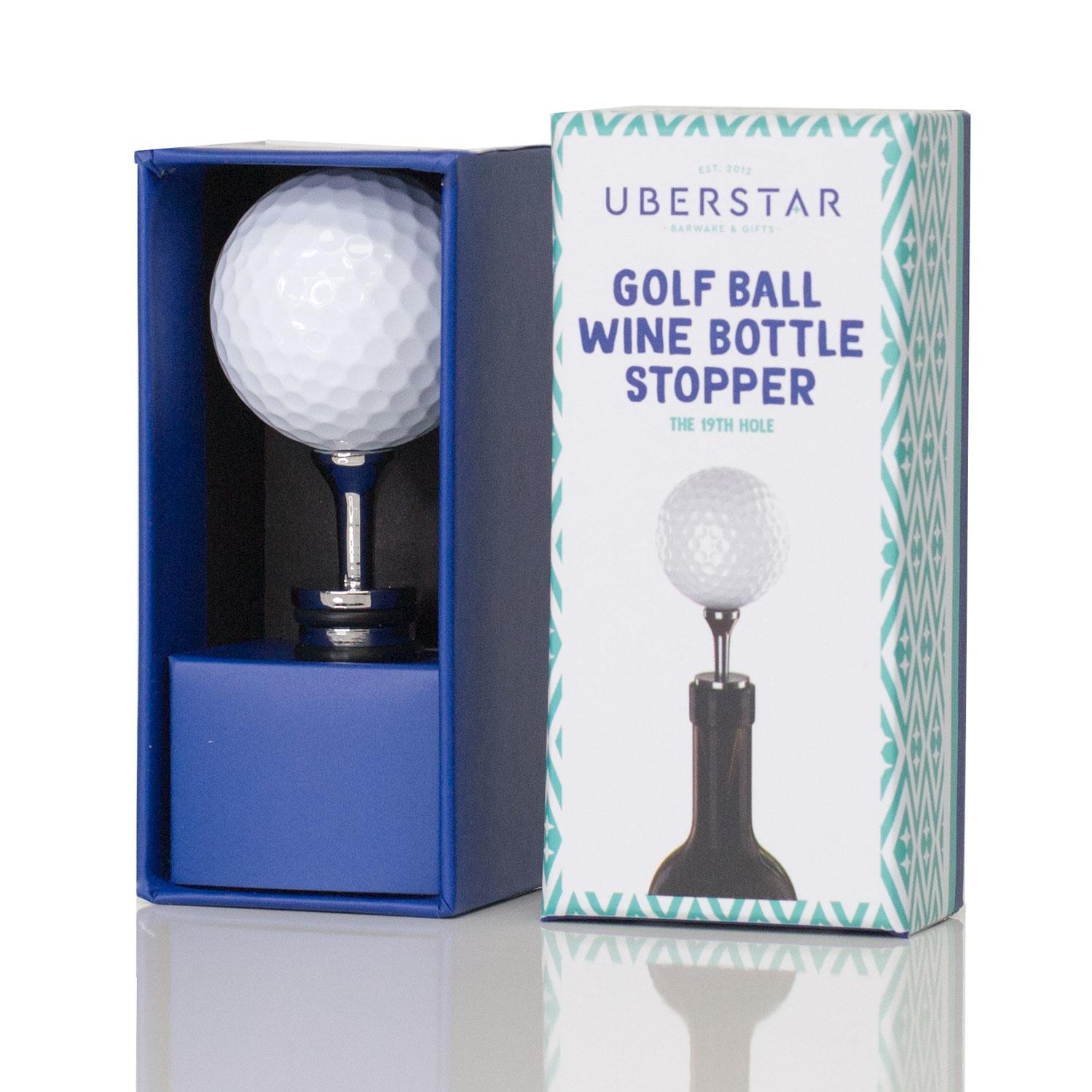 Uberstar Golf Ball Wine Stopper