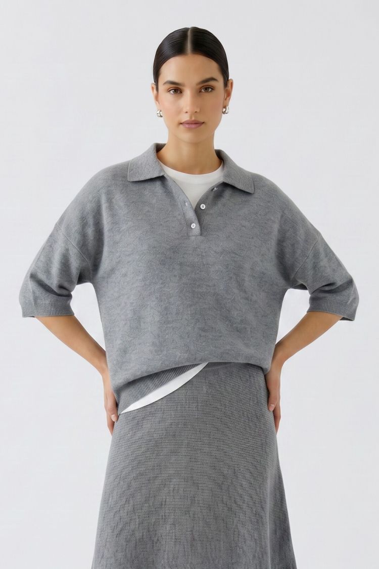 Oui - Polo Knit