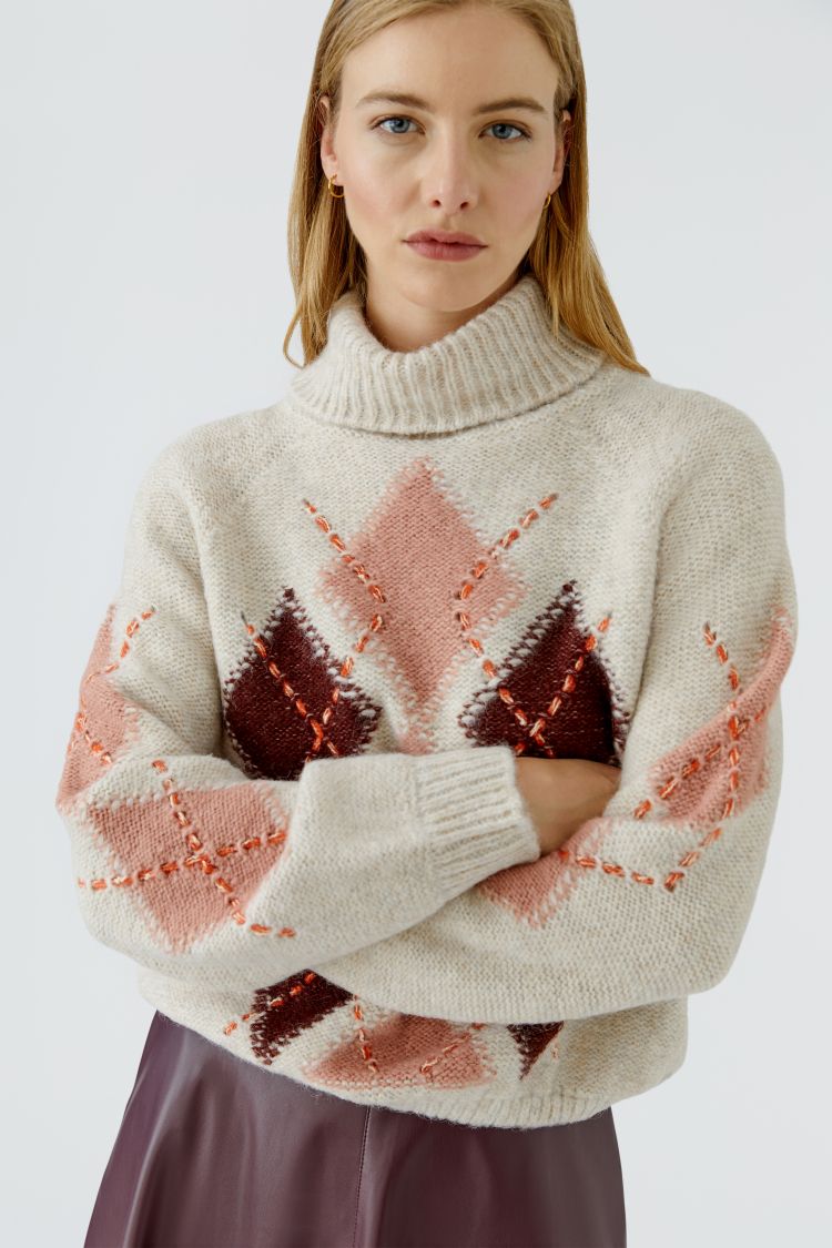 Oui - Argyle Knit
