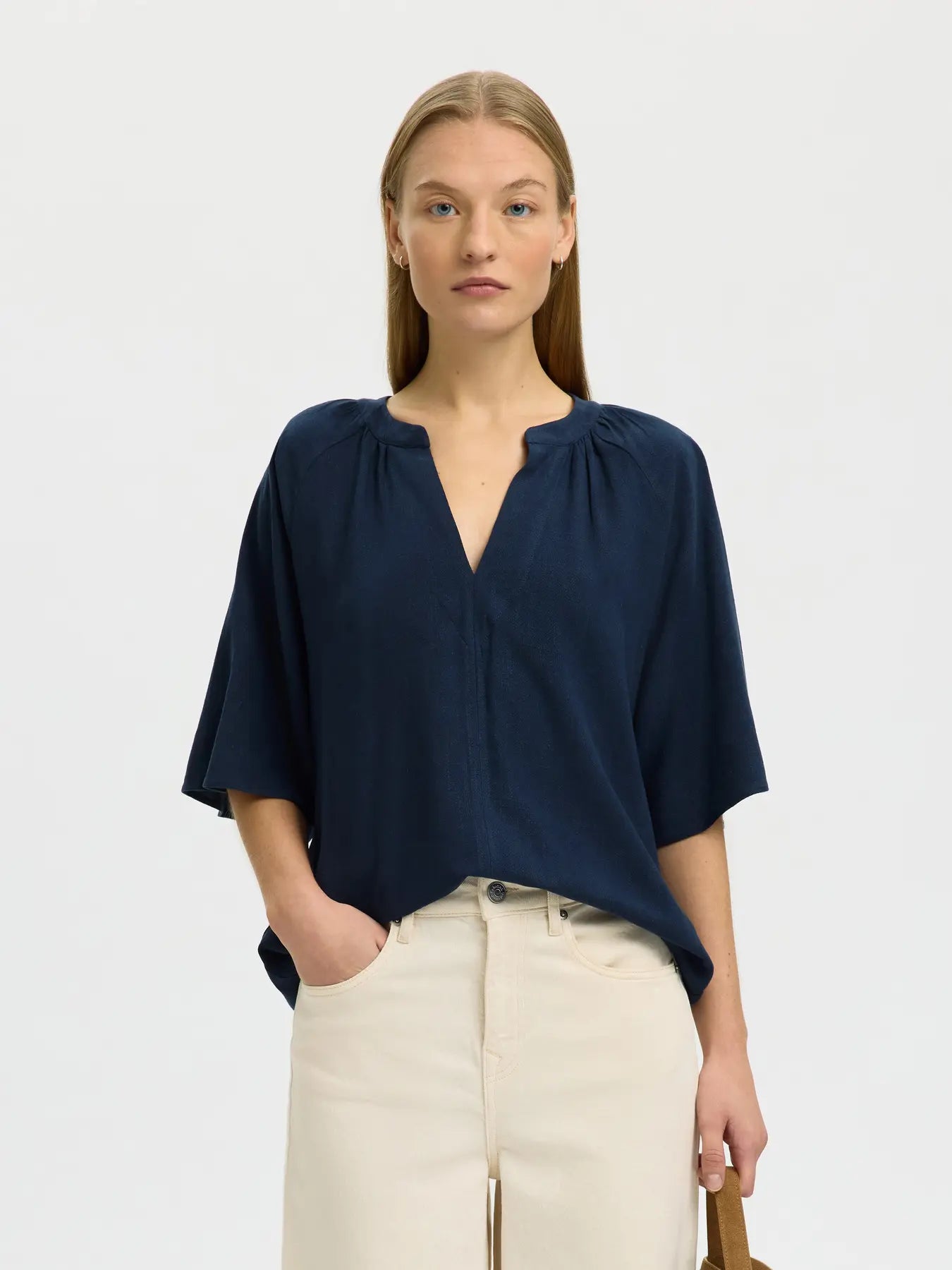Selected F - V Neck Top - Viva