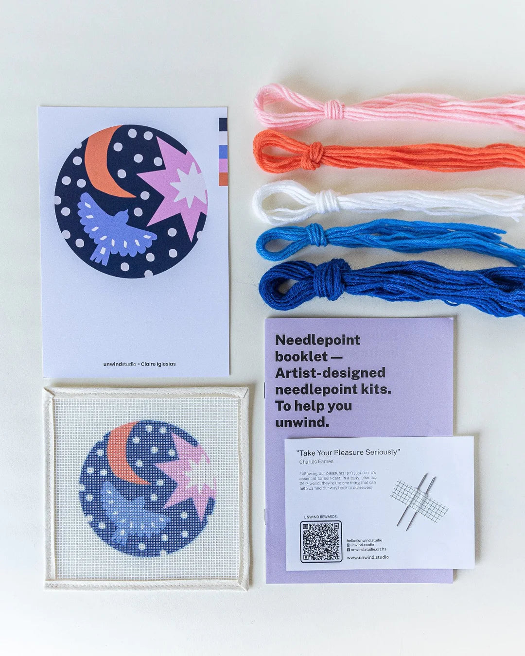 Unwind - Ornament Needlepoint Kit
