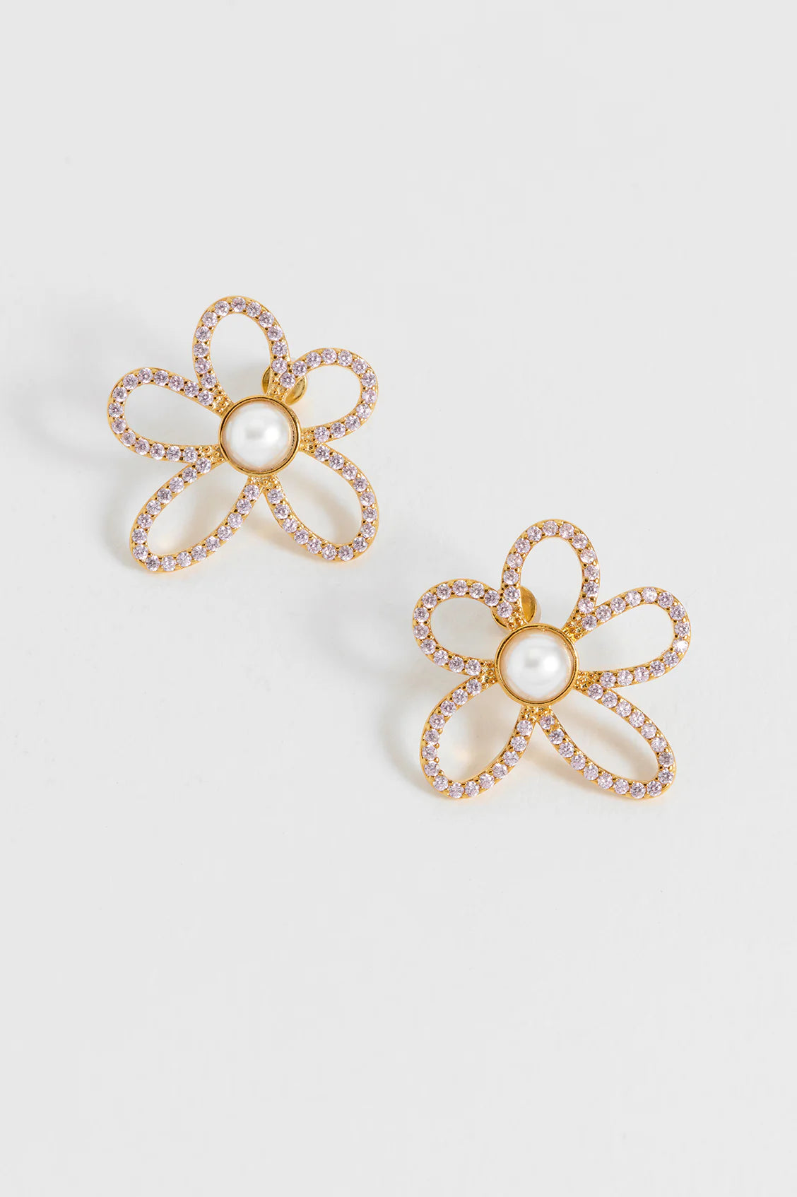 Estella Bartlett - Pink Flower Earrings