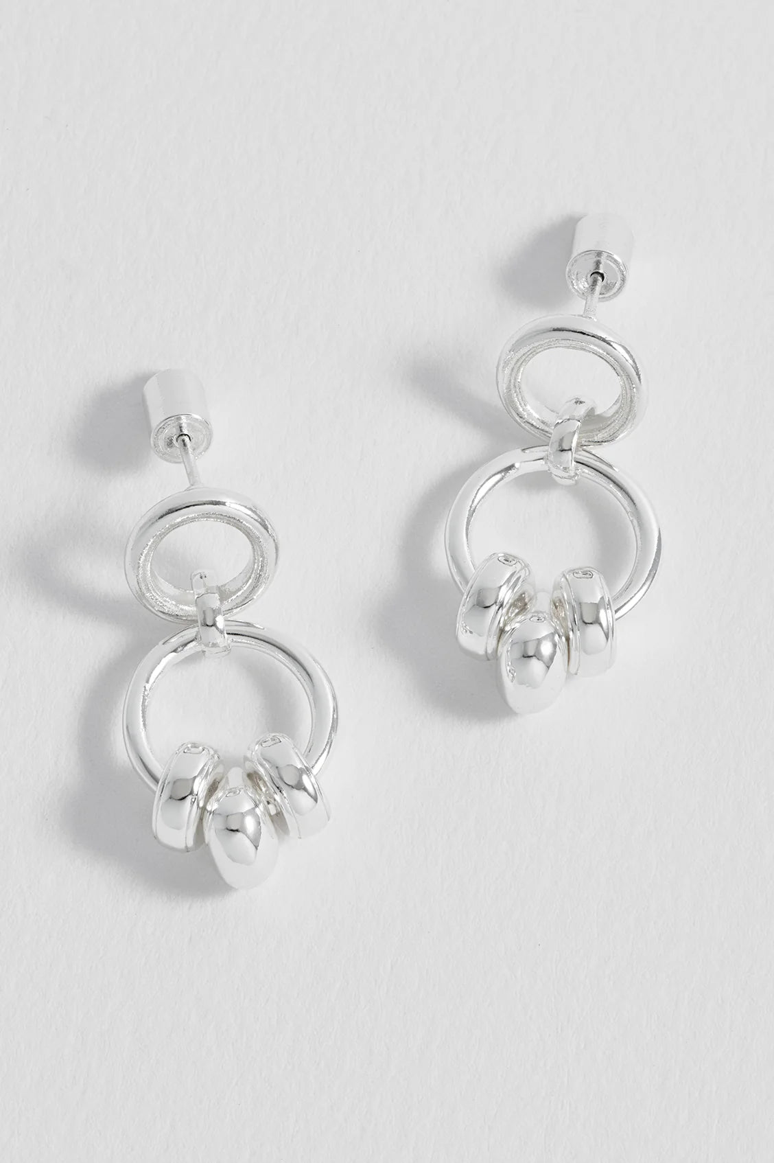 Estella Bartlett - Beaded Two Tier Hoops