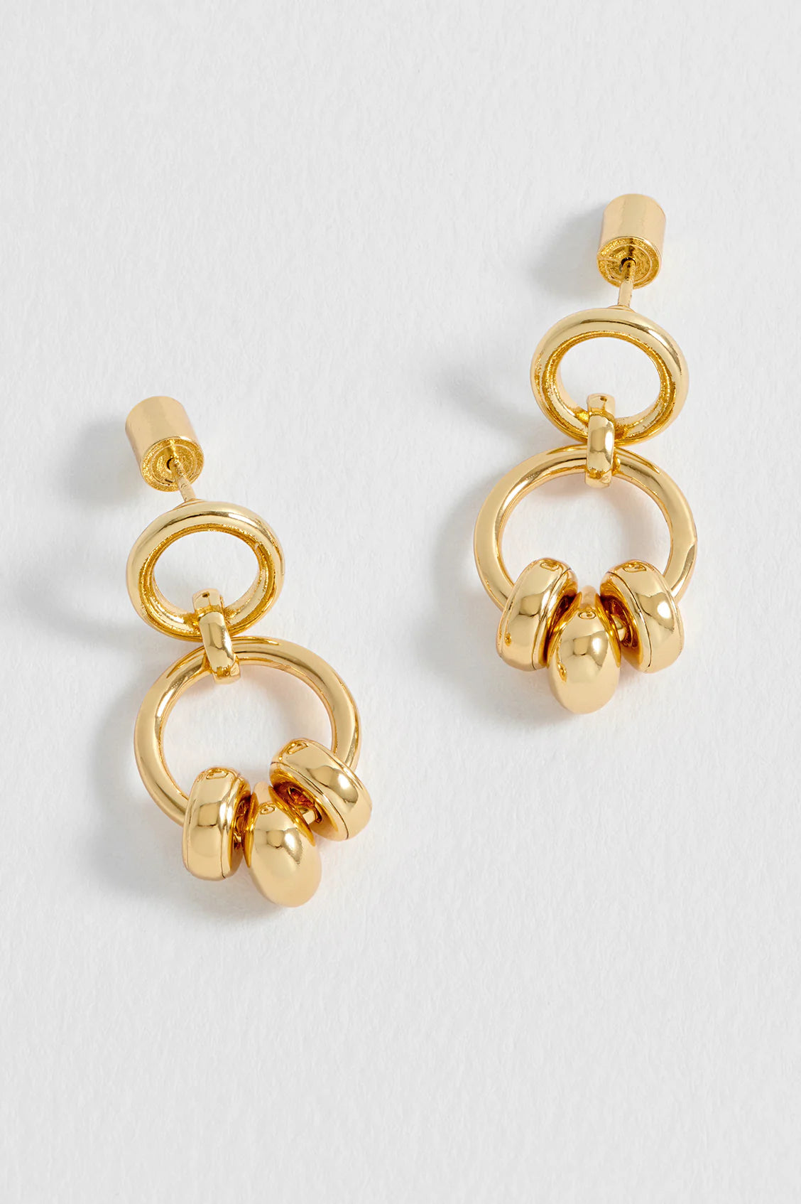 Estella Bartlett - Beaded Two Tier Hoops