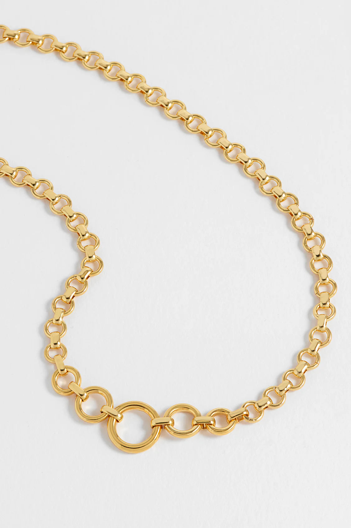Estella Bartlett - Graduated Round Link Necklace