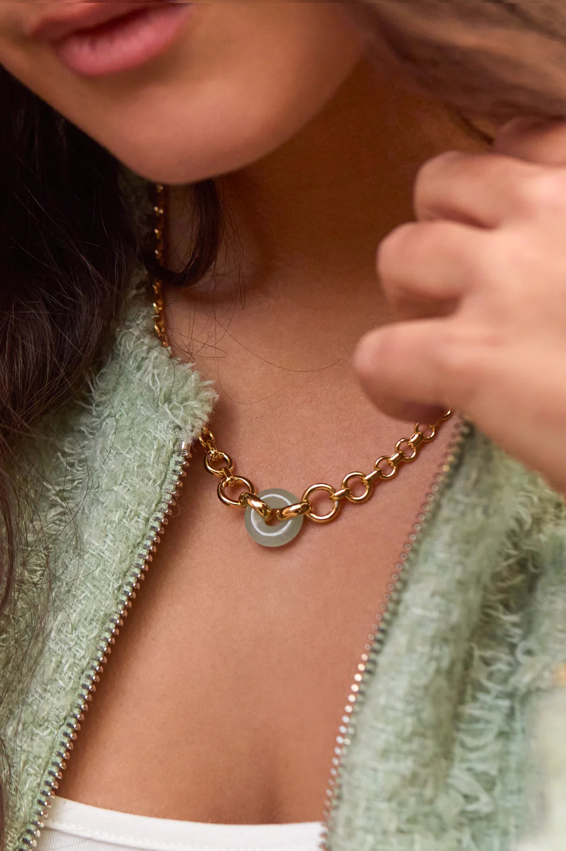 Estella Bartlett - Round Link  Necklace