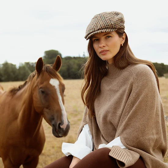 Hicks & Brown - Baker Boy Hat - Felsham Tweed
