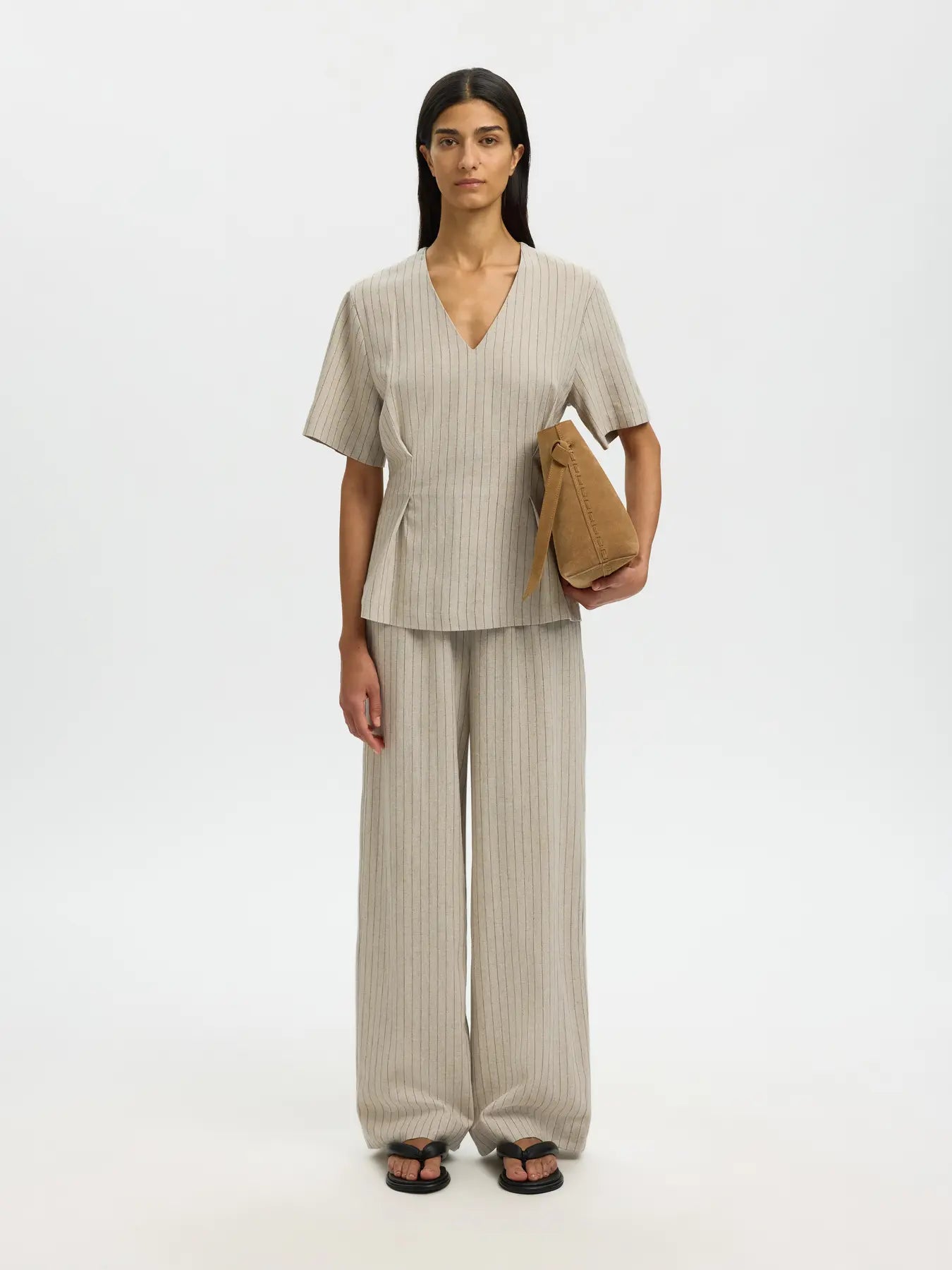 Selected F - Linen Top - Mariam