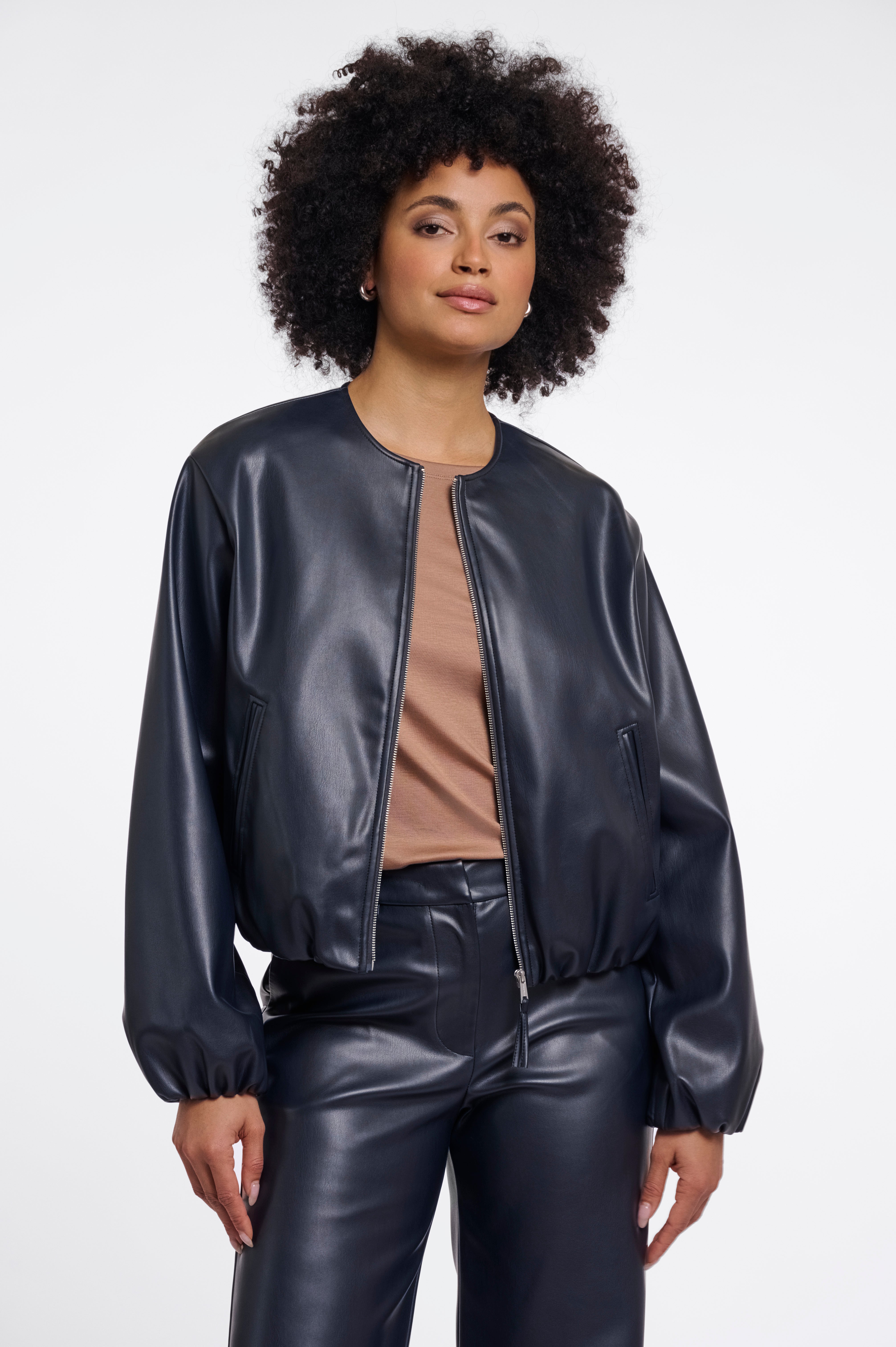 Rino & Pelle - Faux Leather Bomber - Lomee