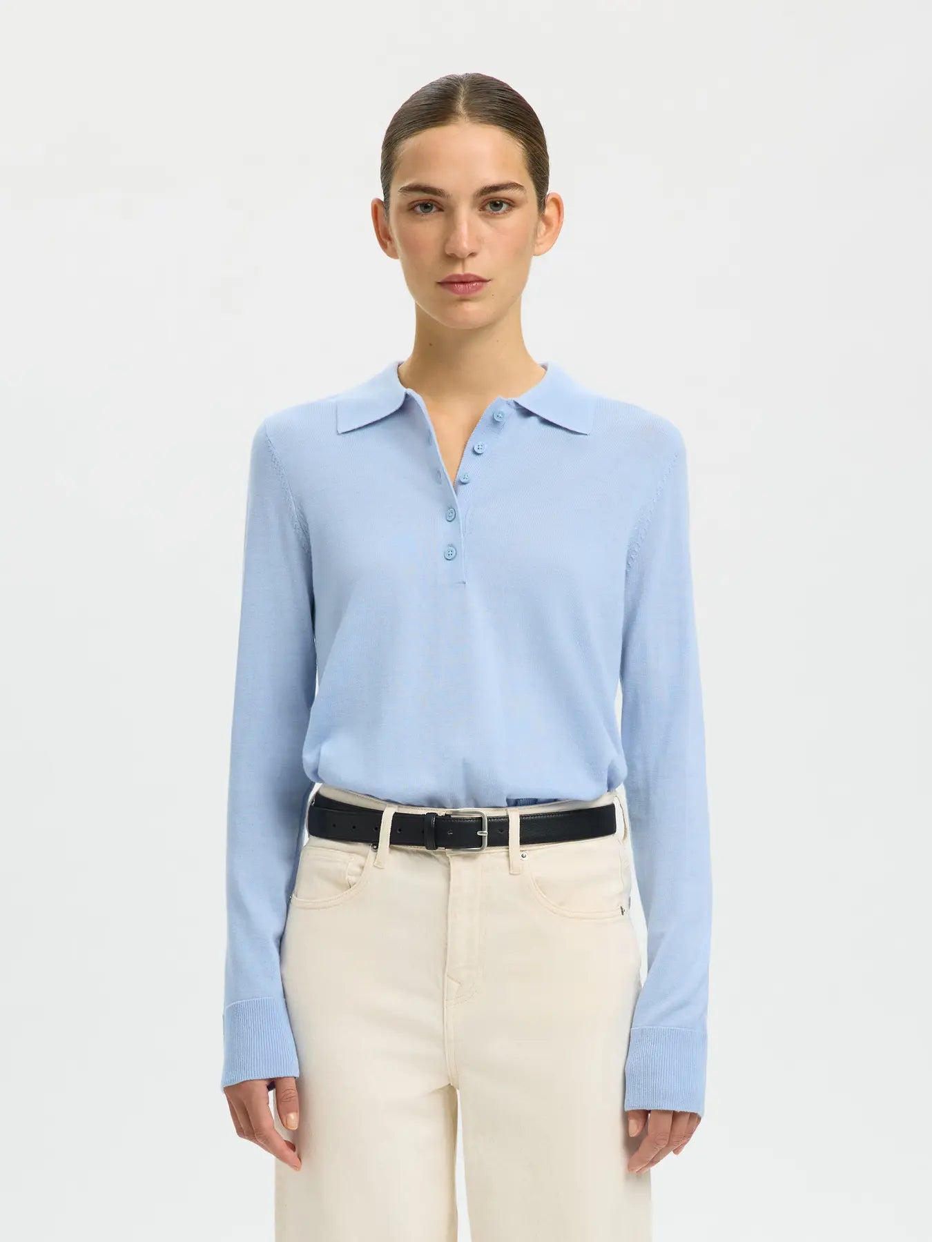 Selected F - Collared Knit - Thea