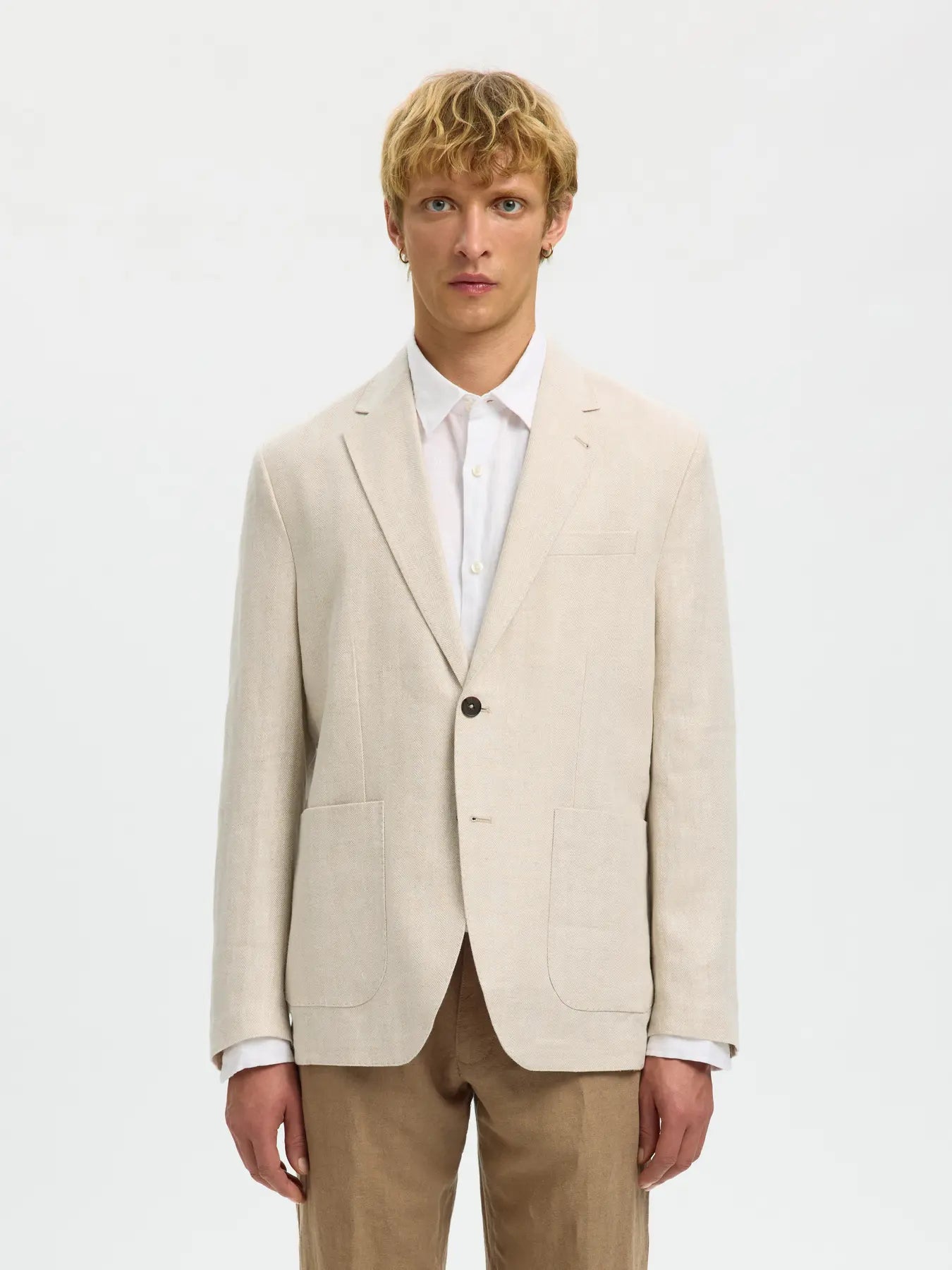 Selected H - Linen Blazer - Charles