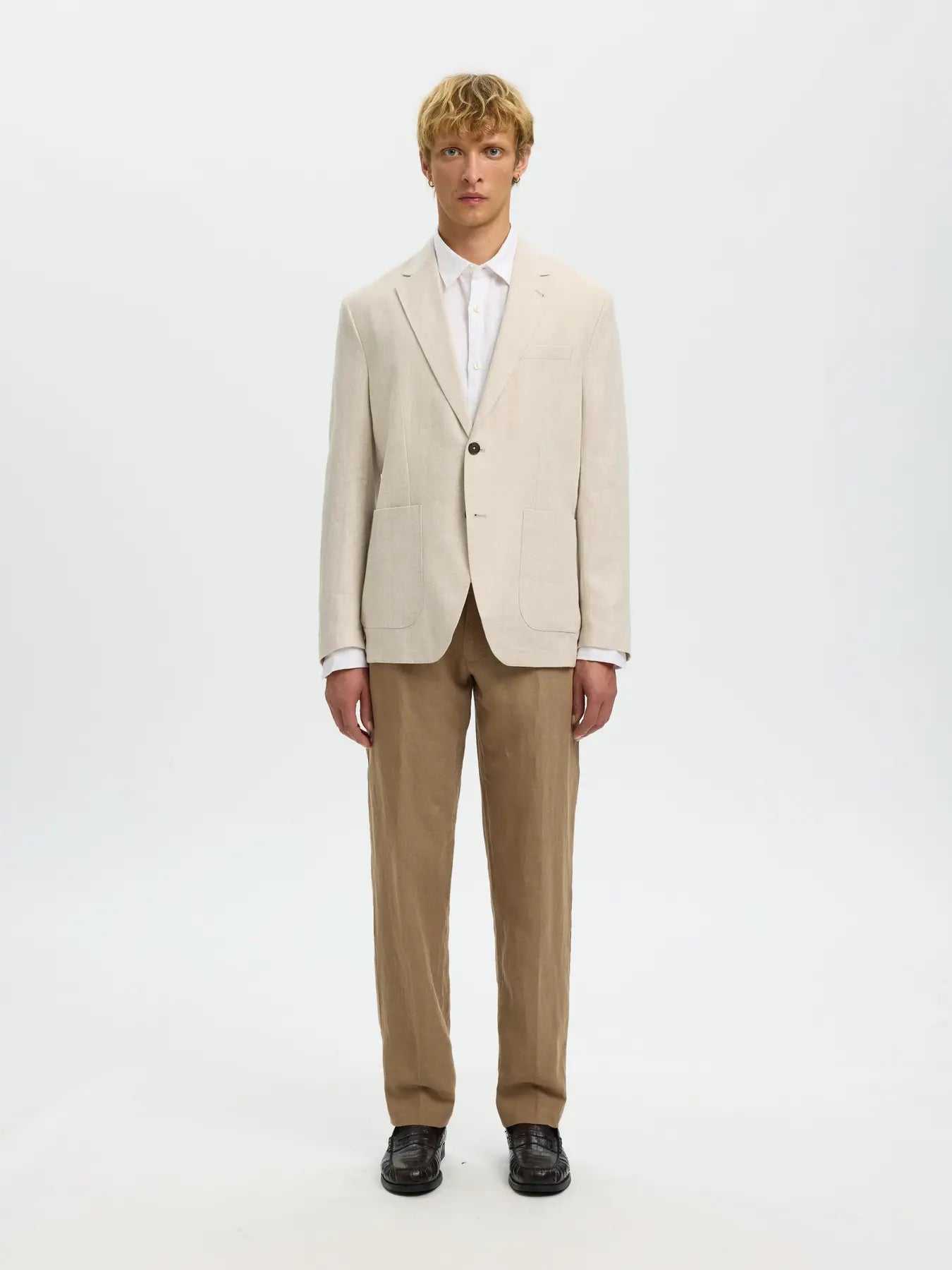 Selected H - Linen Blazer - Charles