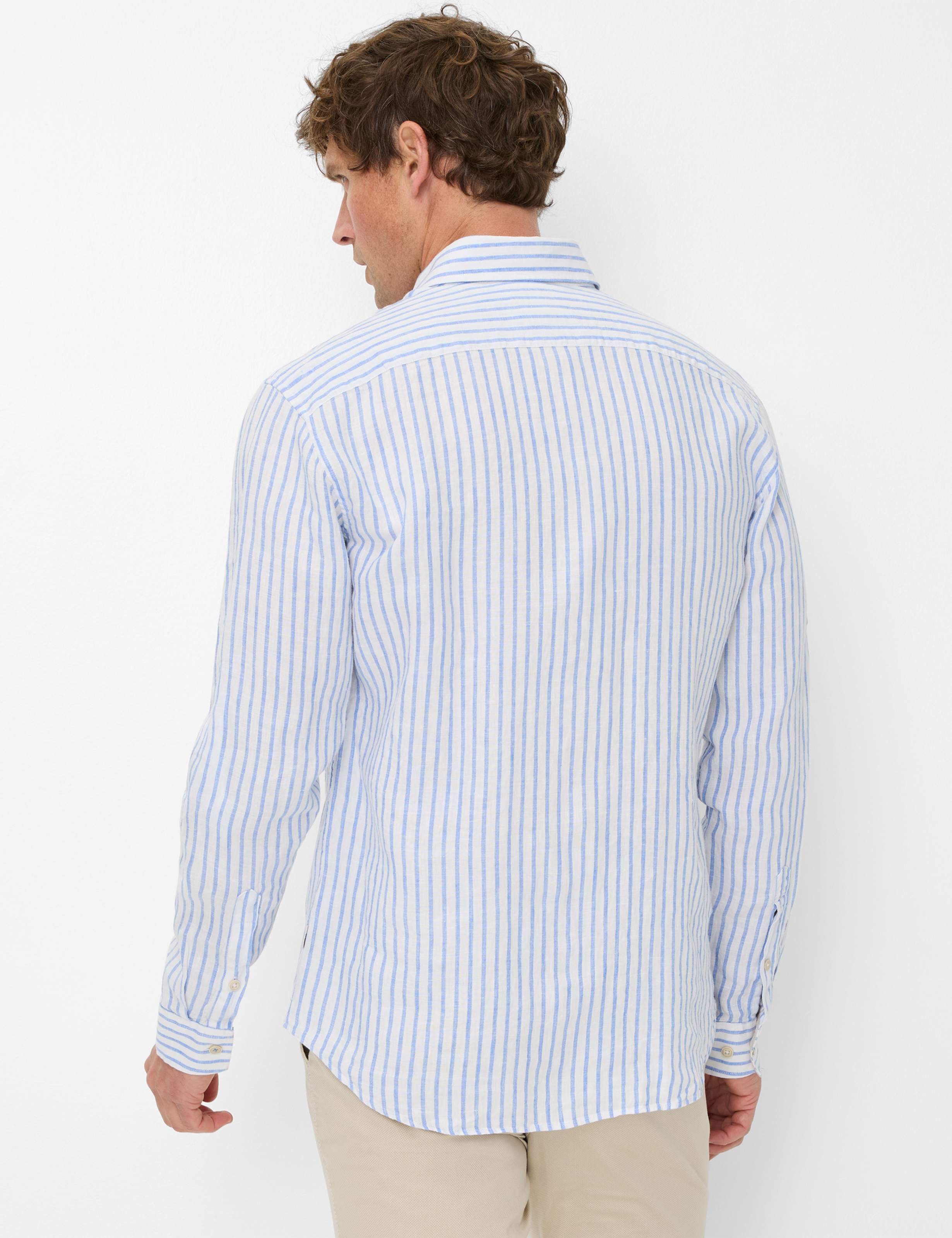 Brax - Linen Stripe Shirt - Dirk