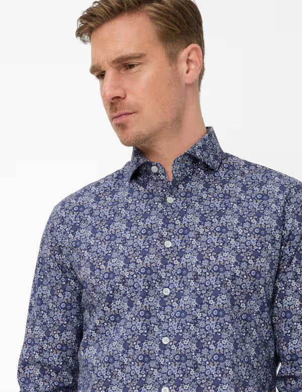 Brax - Shirt - Harold P - Floral Print