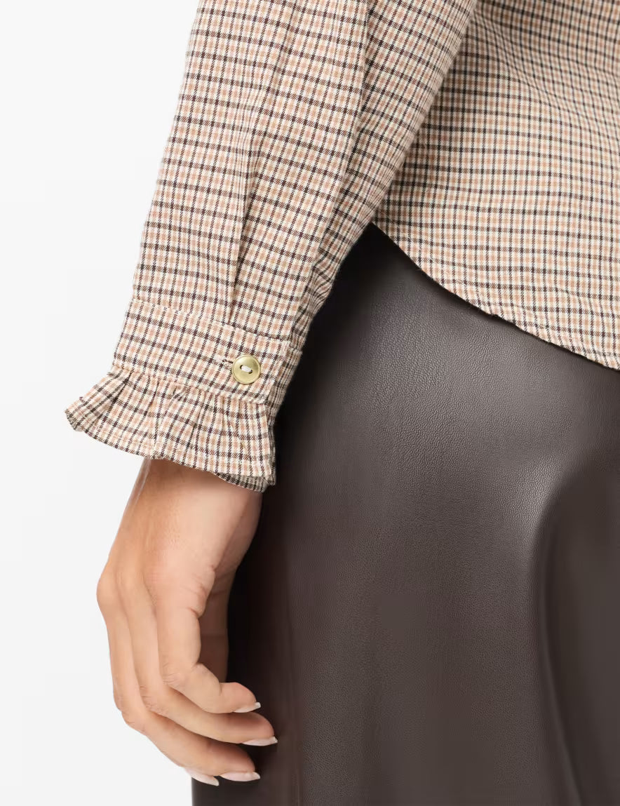 Brax - Dog Tooth Check Blouse - Victoria