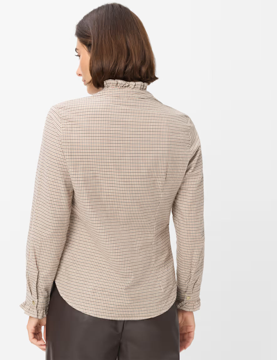 Brax - Dog Tooth Check Blouse - Victoria
