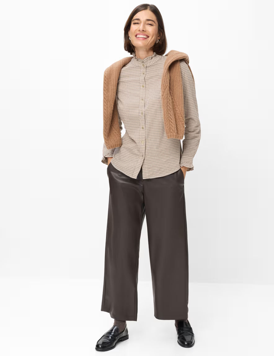 Brax - Dog Tooth Check Blouse - Victoria