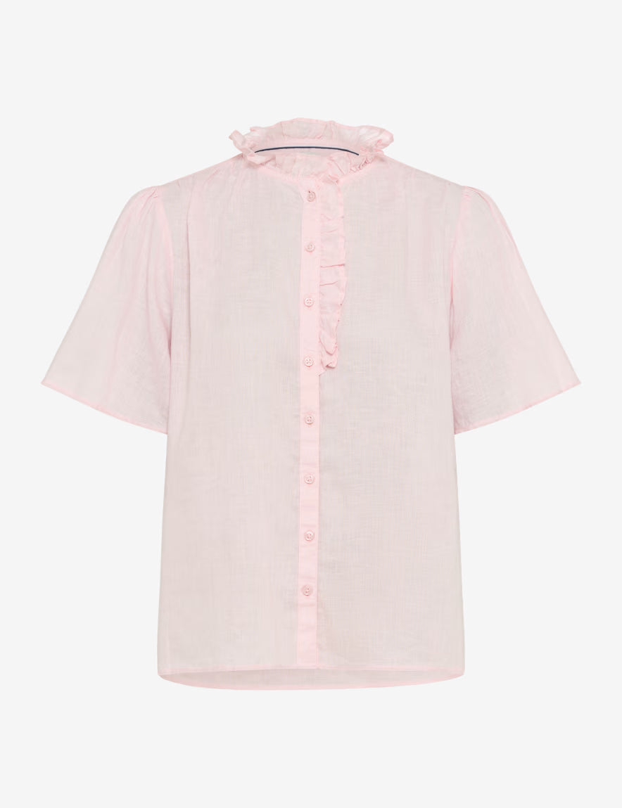 Brax - Linen Frill Blouse - Vive