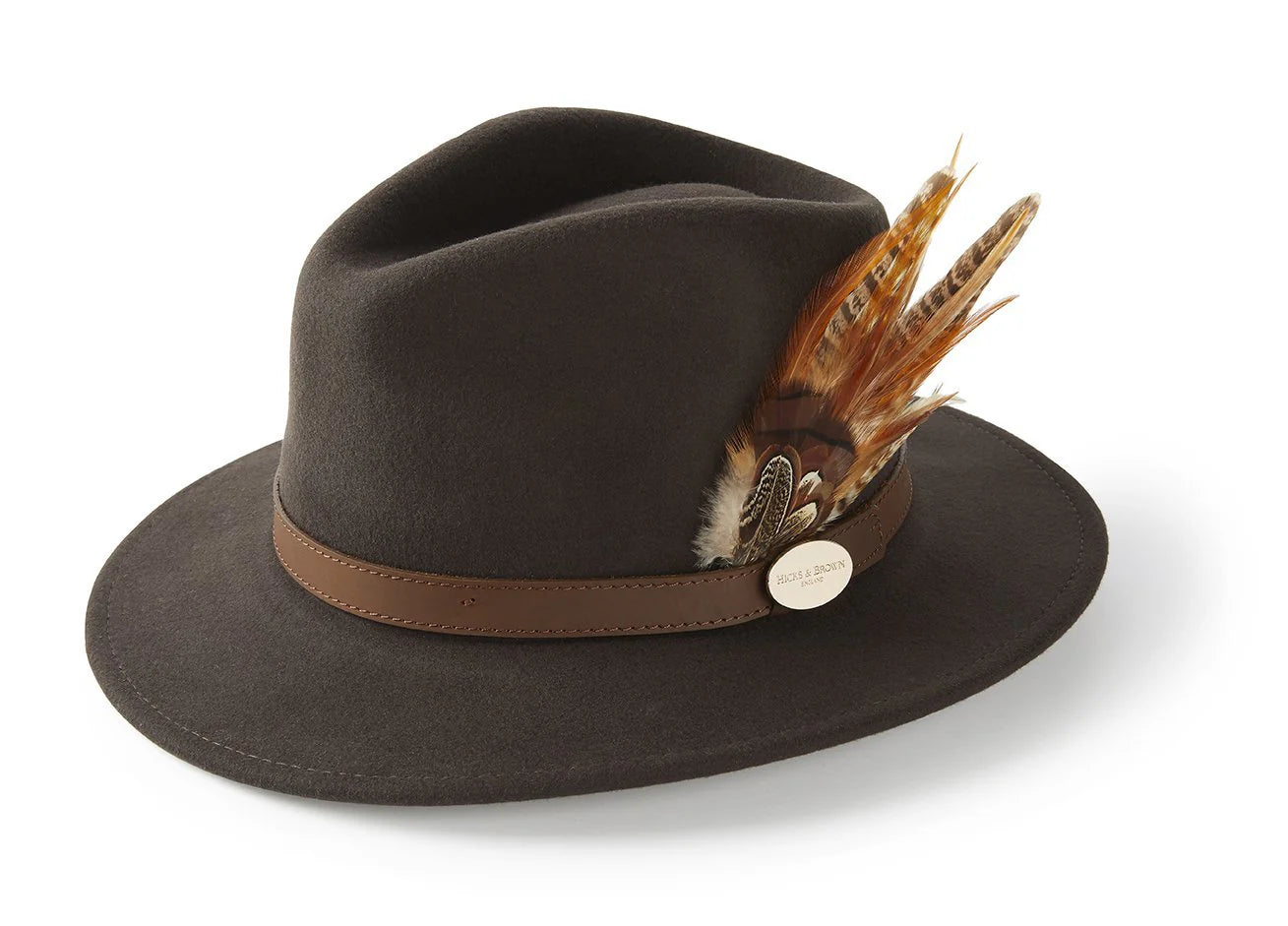 Hicks & Brown - Suffolk Fedora - Side Feather