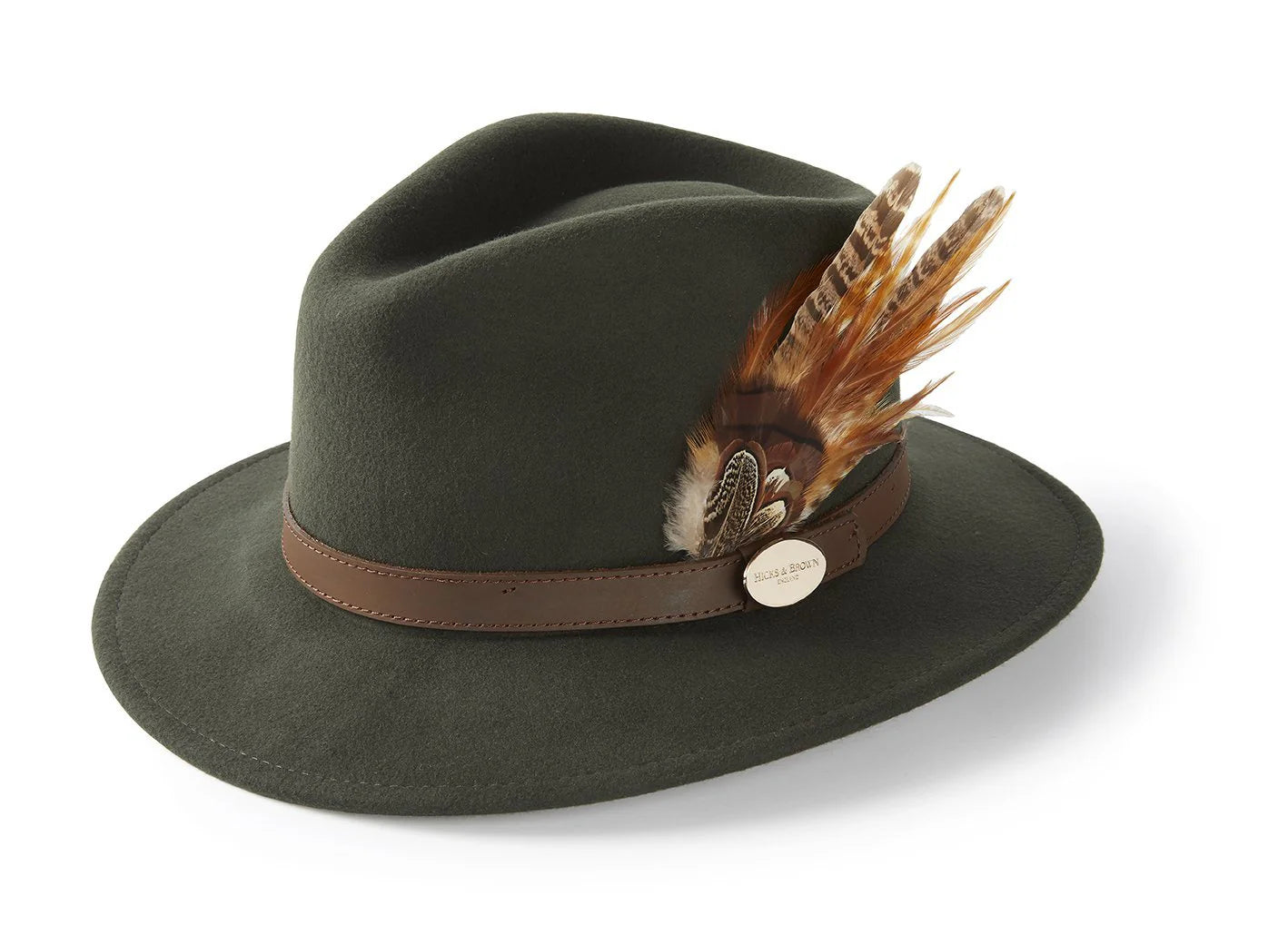 Hicks & Brown - Suffolk Fedora - Side Feather