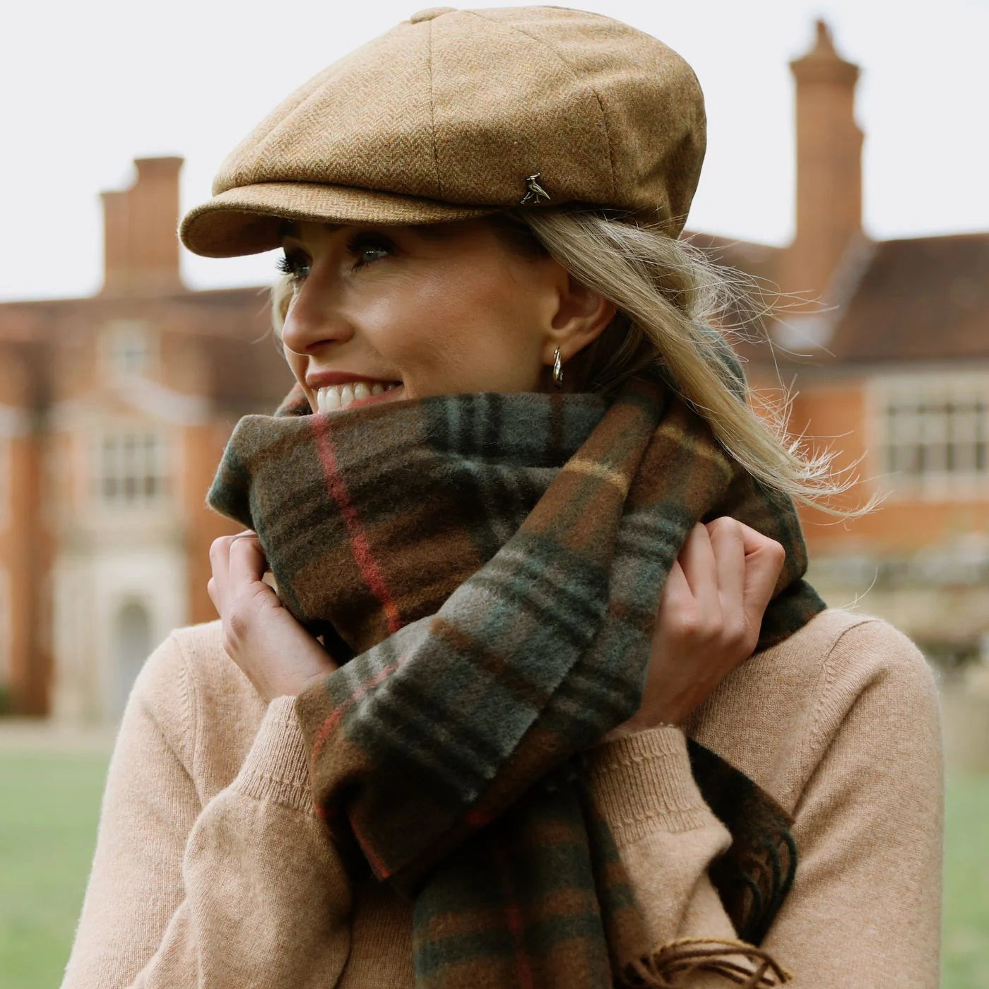 Hicks & Brown - Baker Boy Hat - Felsham Tweed