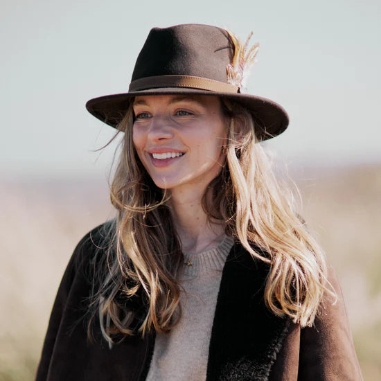 Hicks & Brown - Suffolk Fedora - Side Feather