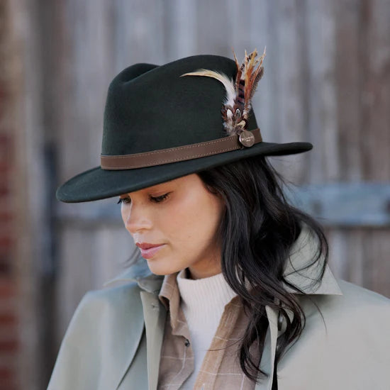 Hicks & Brown - Suffolk Fedora - Side Feather