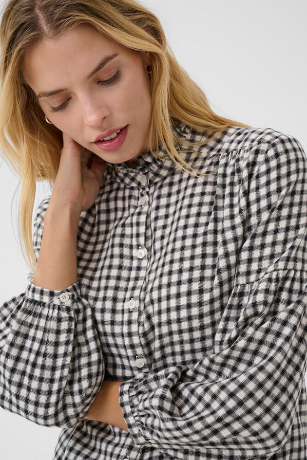 Part Two - Frill Flannel Shirt - Samilla