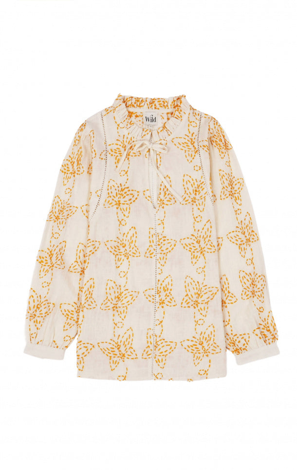 Wild - Embroidered Blouse - Kaissa