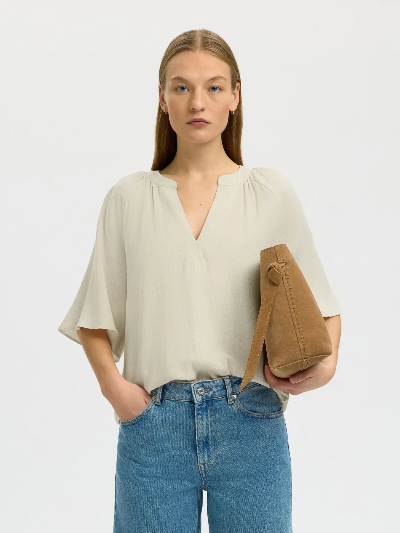 Selected F - V Neck Top - Viva