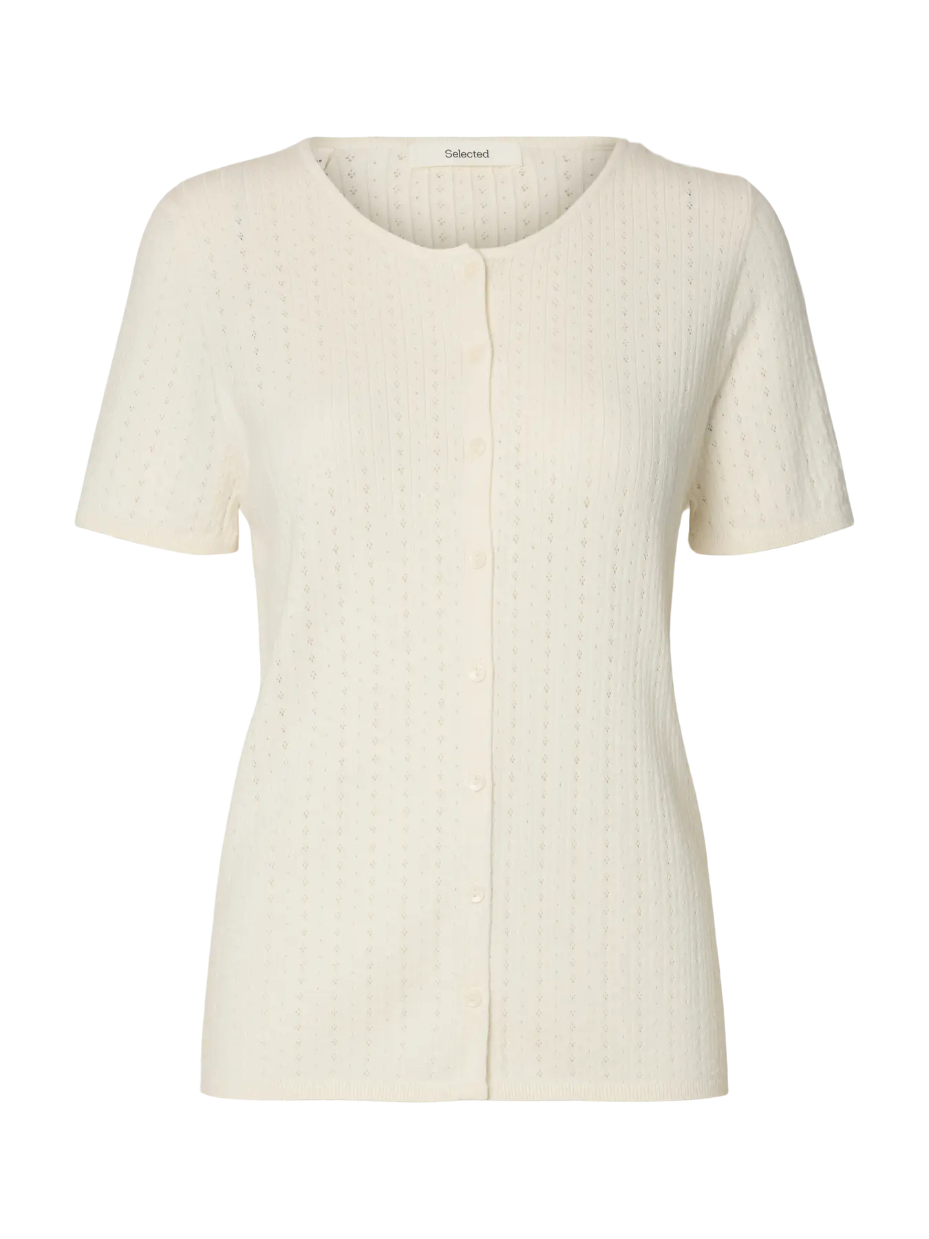 Selected F - Pointelle Cardi - Helle