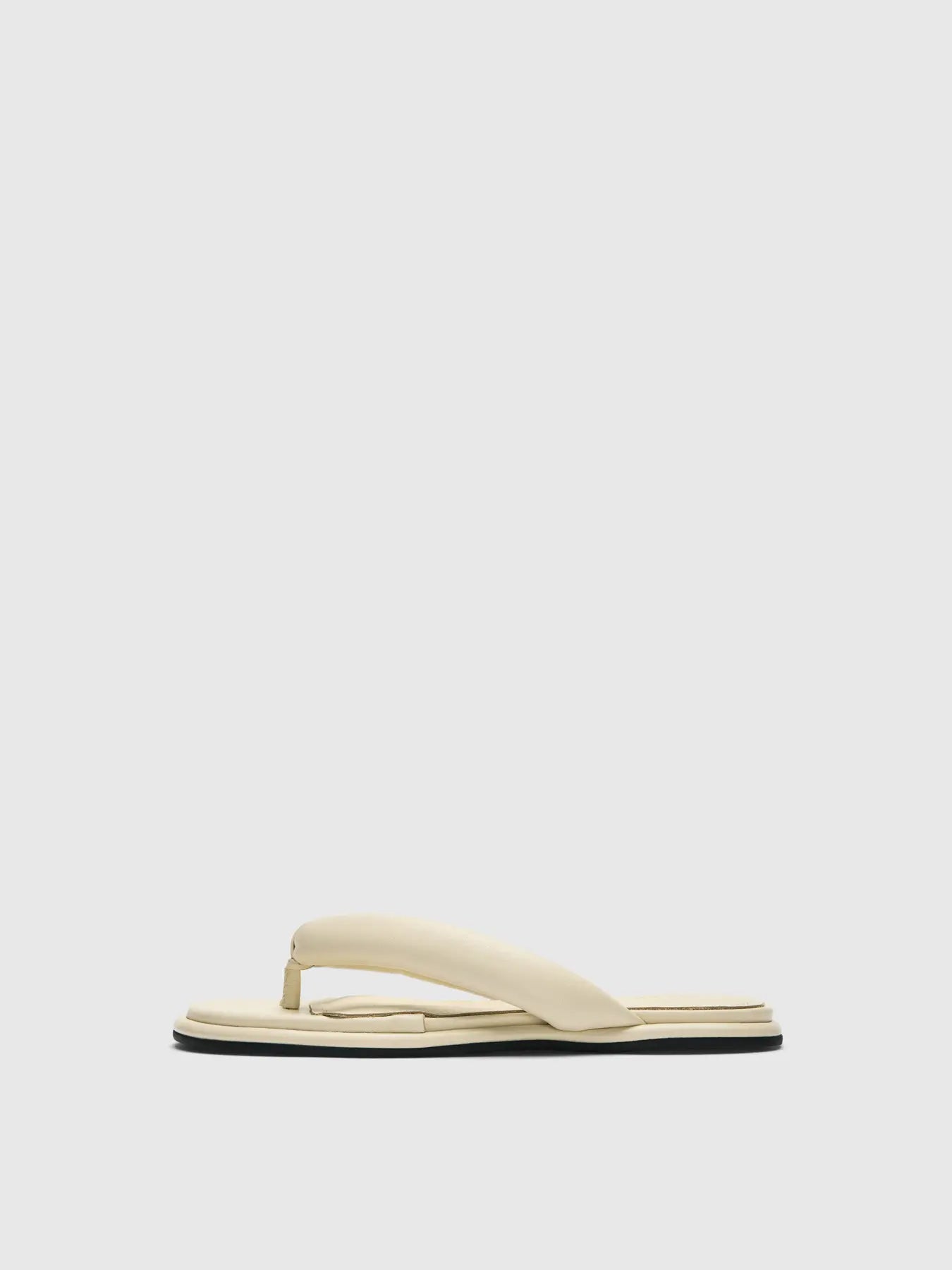 Selected F - Leather Flip Flop - Freja