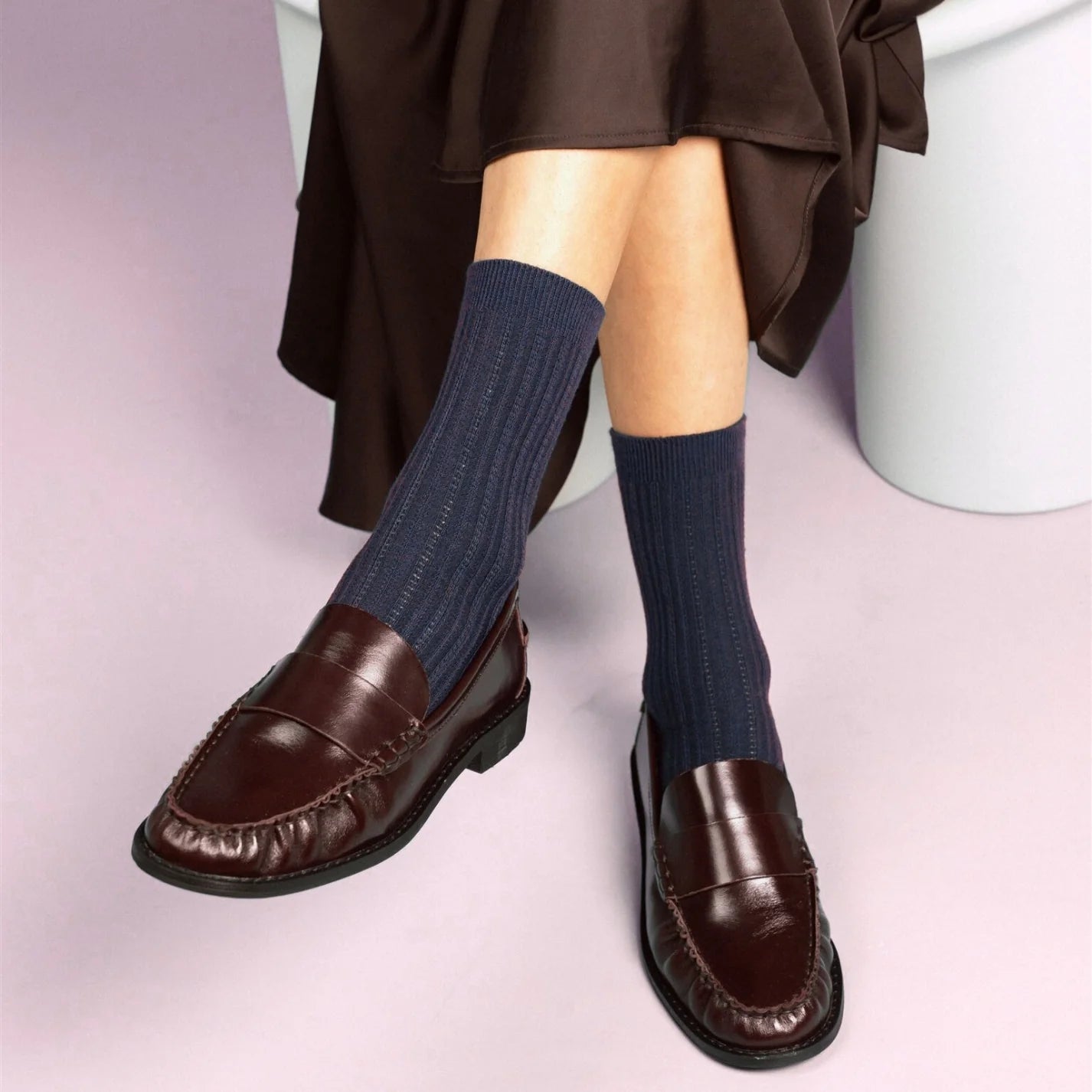 Klue - Pointelle Rib Socks