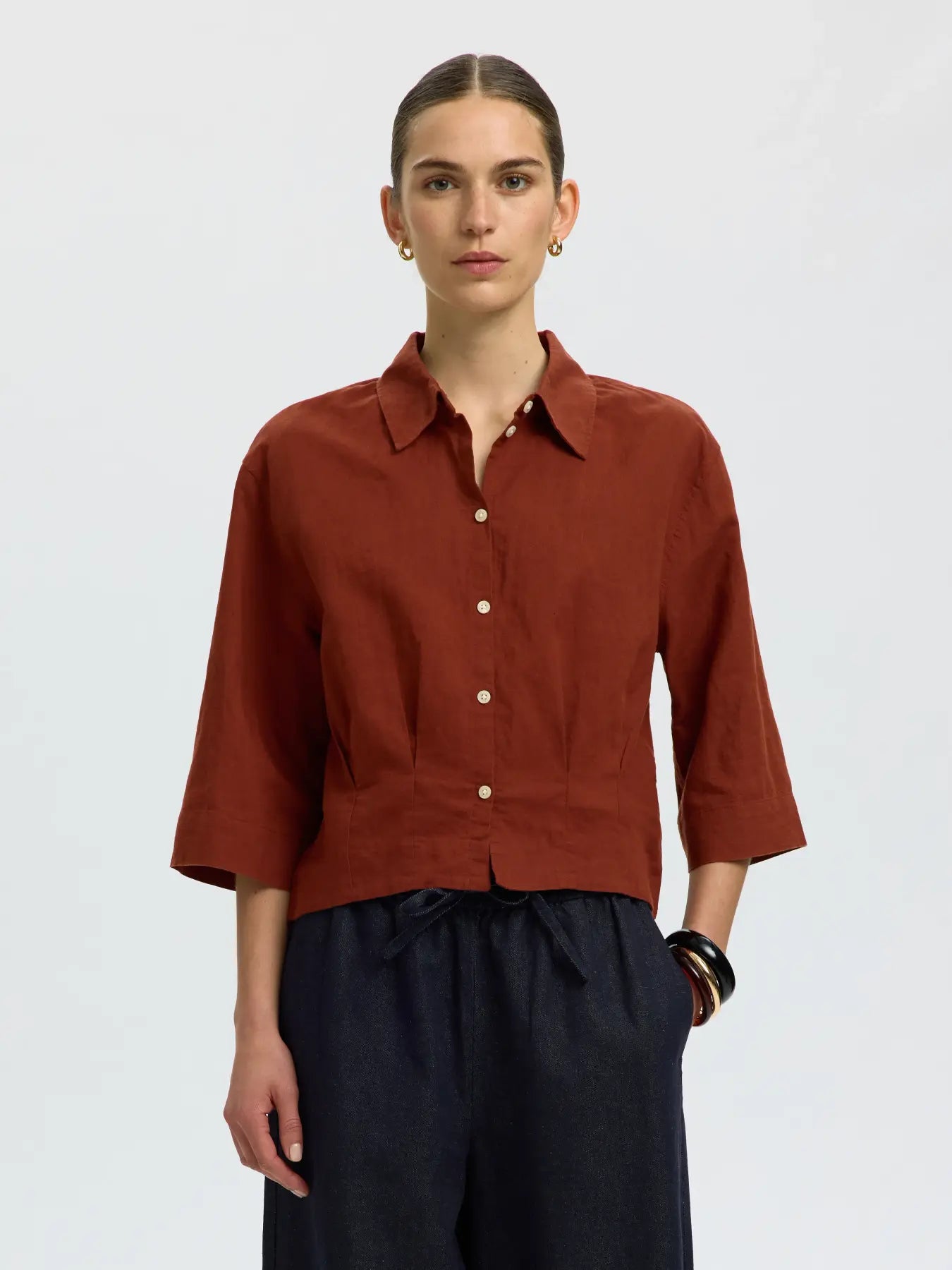 Selected F - Pleat Shirt - Cleo