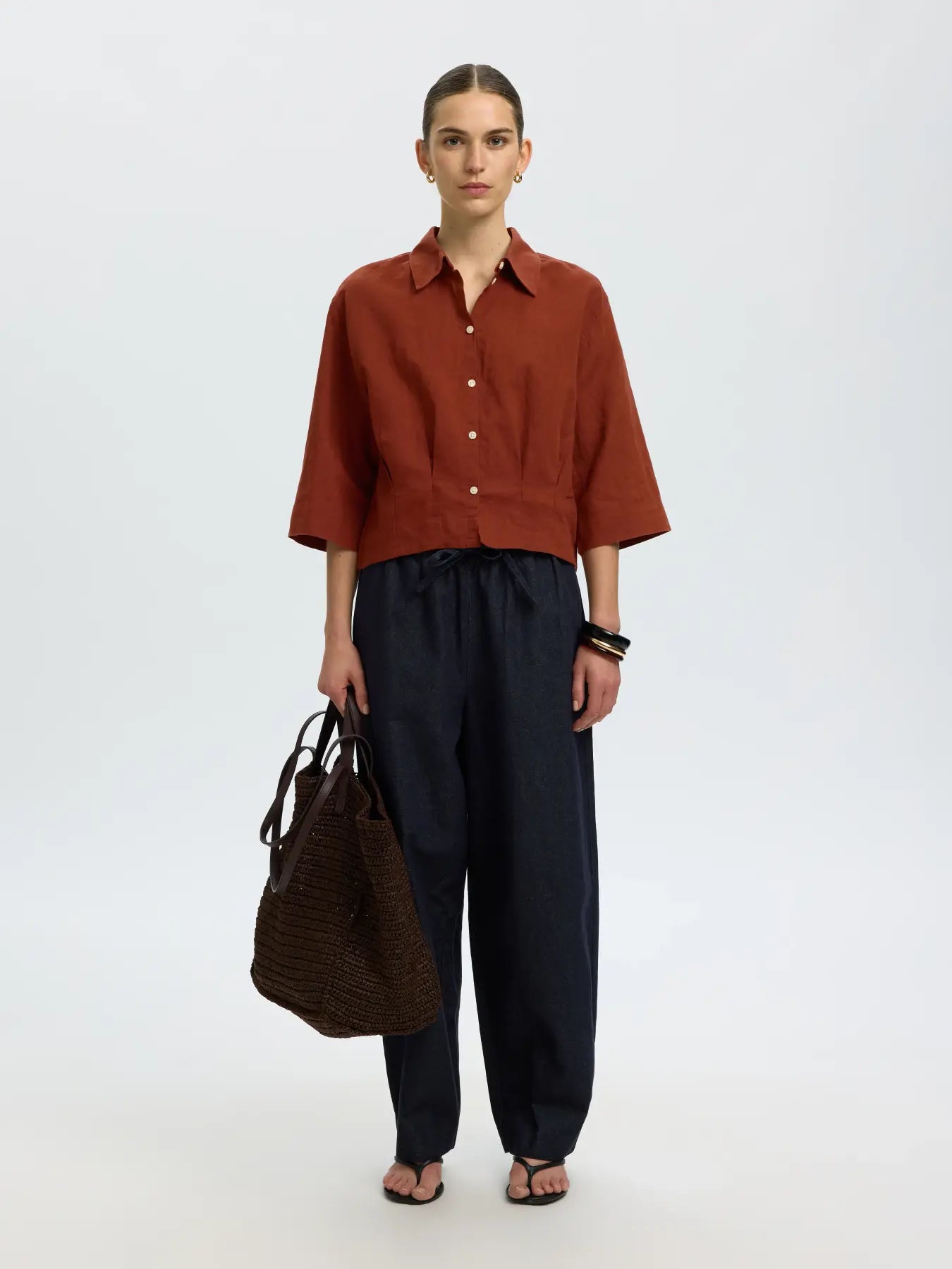Selected F - Pleat Shirt - Cleo