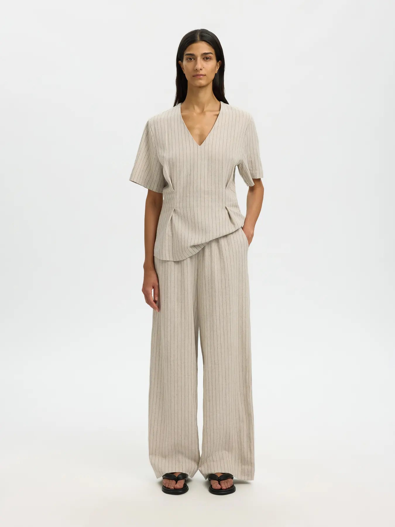 Selected F - Linen Trouser - Mariam
