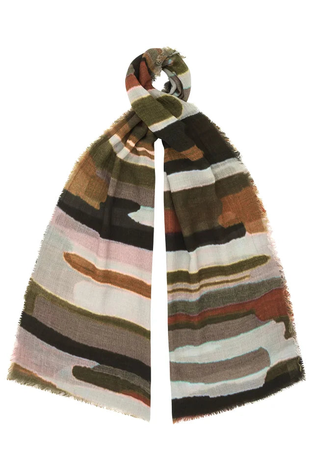 Jo Edwards - Scarf - Olive River