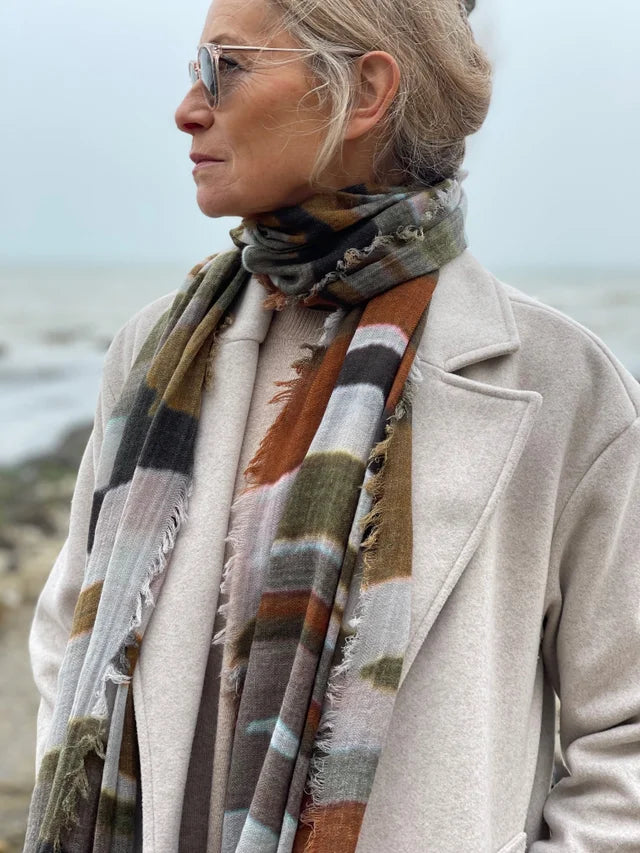 Jo Edwards - Scarf - Olive River