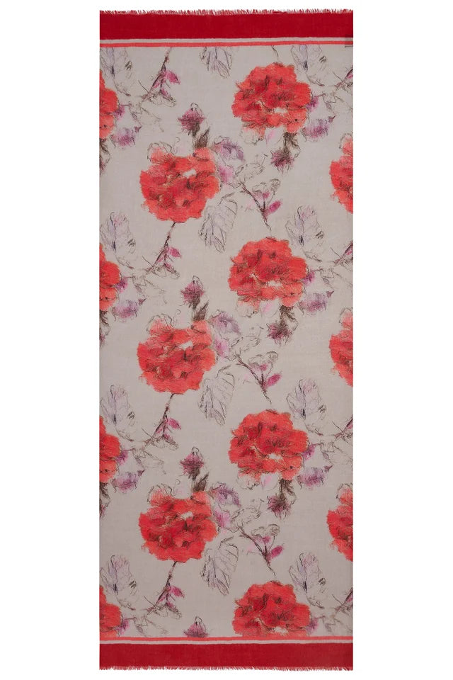Jo Edwards - Scarf - Lucknow Blooms