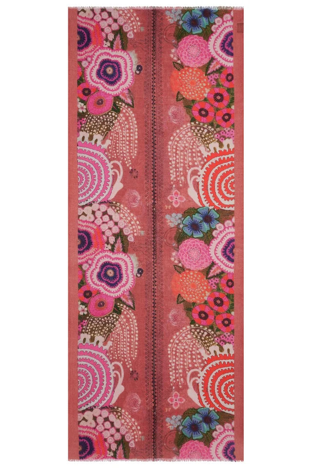 Jo Edwards - Scarf - Pink Havanna