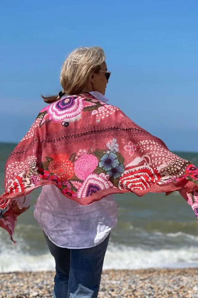 Jo Edwards - Scarf - Pink Havanna