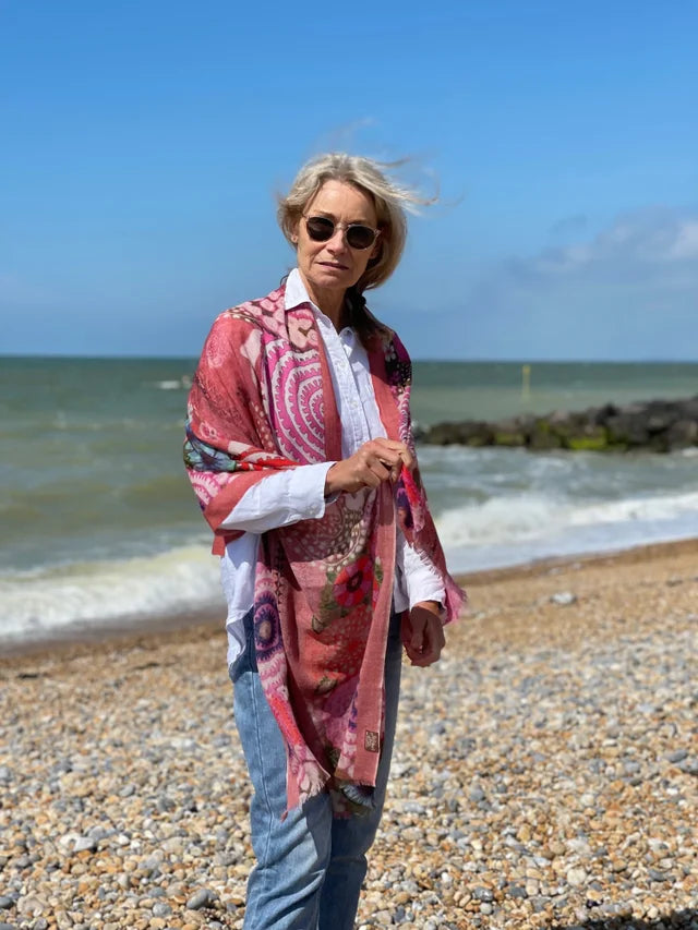 Jo Edwards - Scarf - Pink Havanna