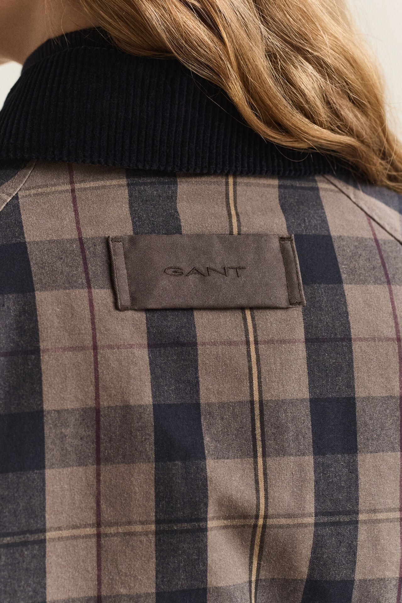 Gant - Checked Waxed Jacket