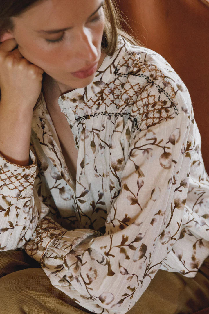 Indi & Cold  - Smocked Blouse