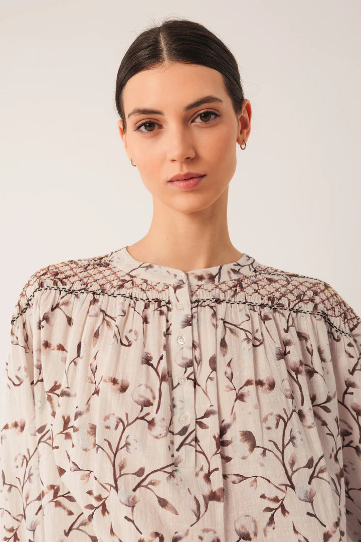 Indi & Cold  - Smocked Blouse